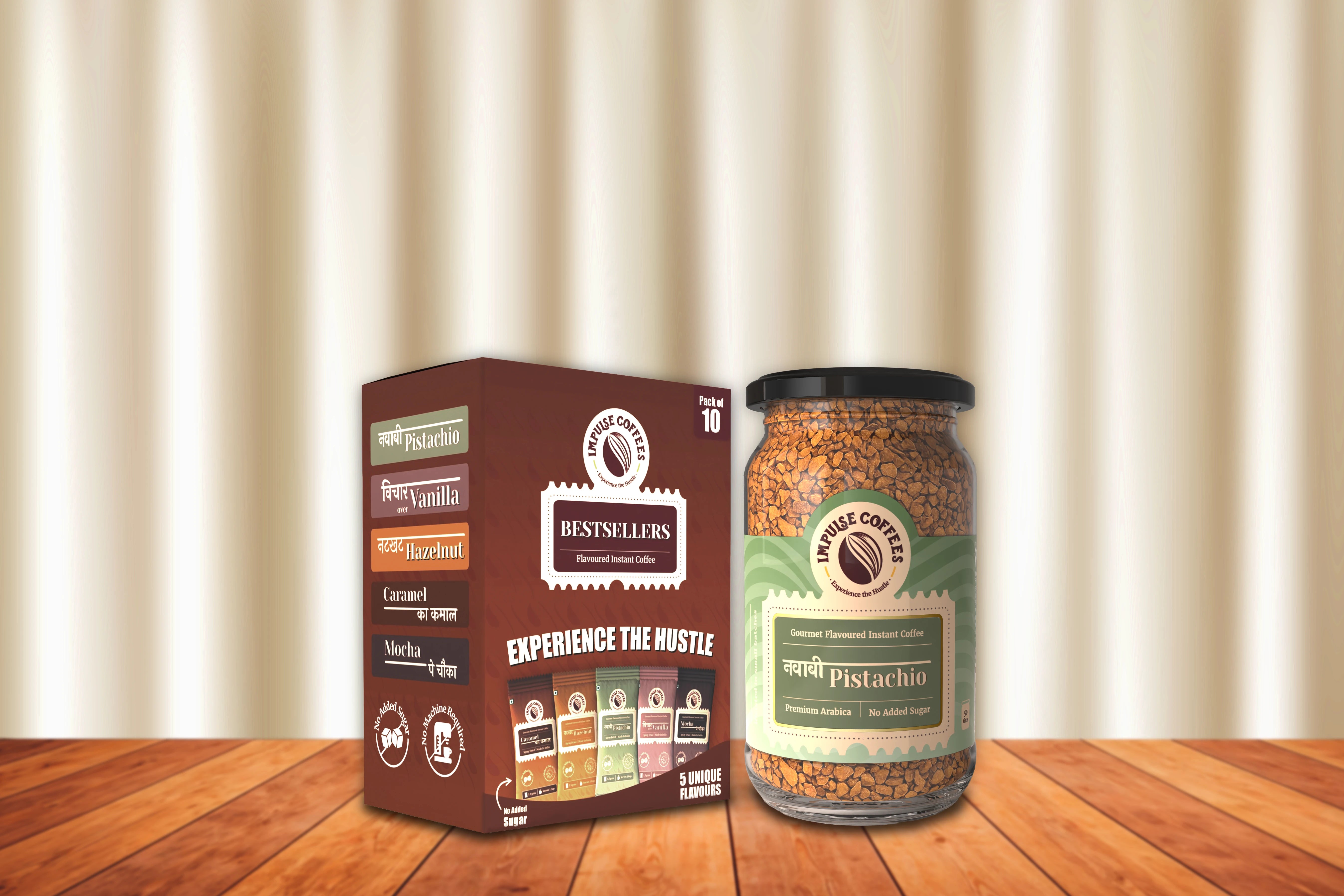 The Nutty Indulgence Combo - Best Seller Box + Pistachio Coffee Jar 50g