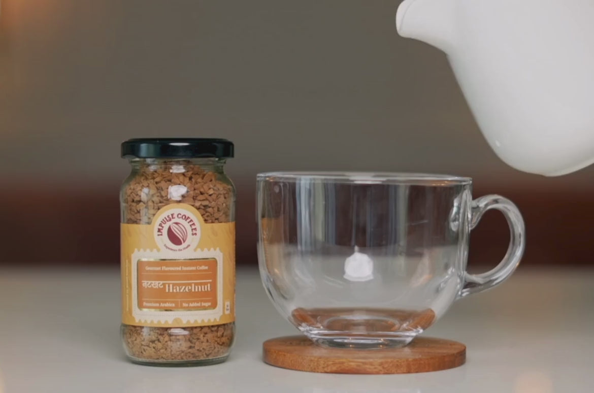 A video of "How to make Nutkhat Hazelnut coffee" by Impulse Coffees