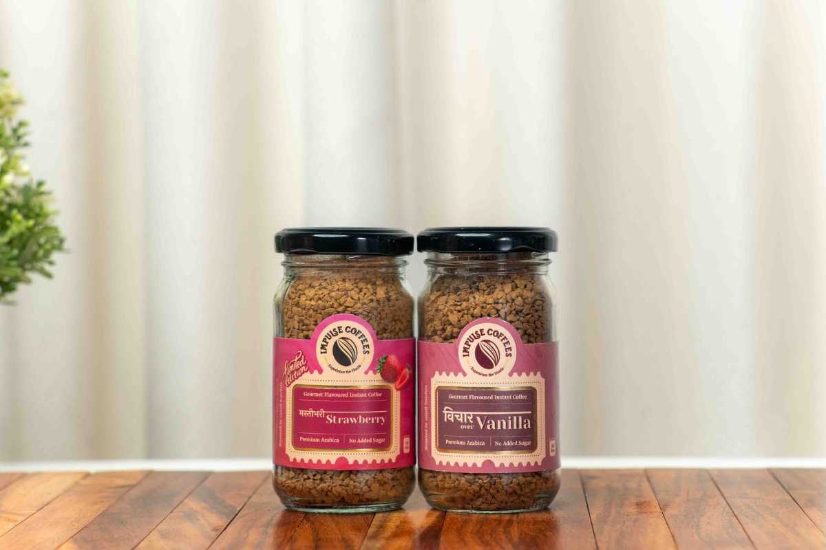 Berry Goodness Combo | Masti Bhari Strawberry coffee powder 50 gms + Vichaar Over Vanilla coffee powder 50 gms