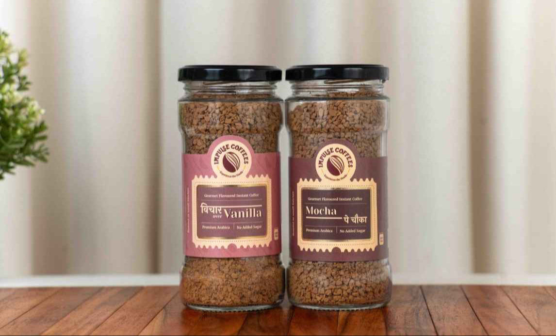 Refuel Combo | Mocha pe Chauka Instant Coffee Powder 100 gms + Vichaar Over Vanilla Flavored Instant Coffee Powder 100 gms