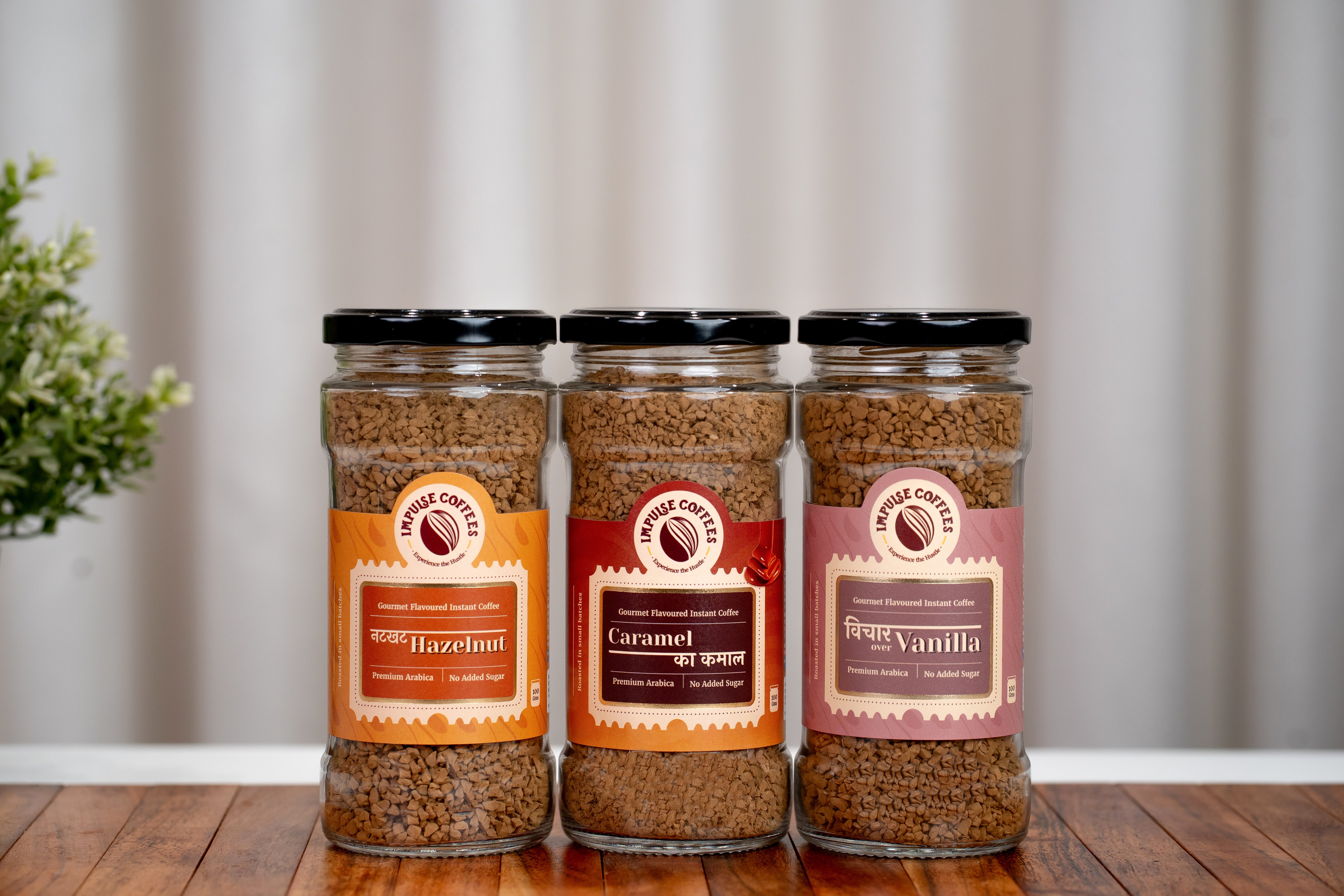 The Classic Trio | Caramel Ka Kamal 100gms + Nutkhat Hazelnut 100gms + Vichaar Over Vanilla 100gms