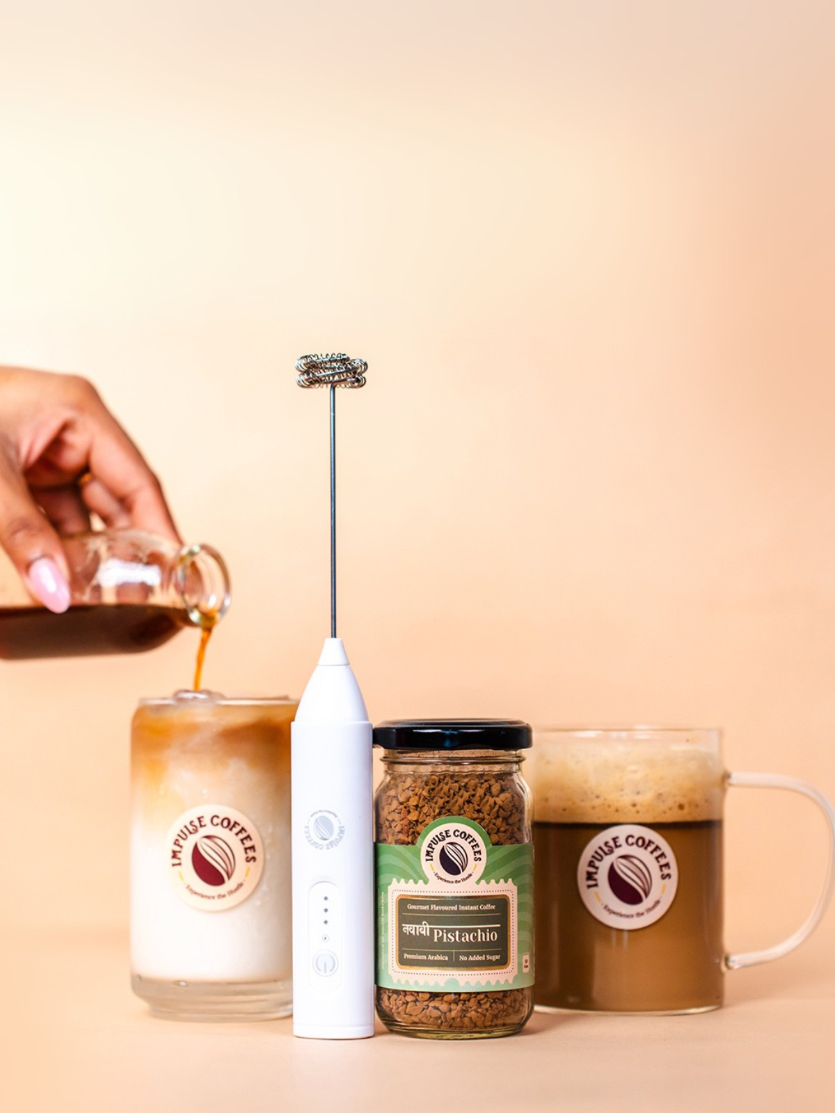 The Nawabi Collection - Pistachio Coffee with the MOST Powerful Frother in India