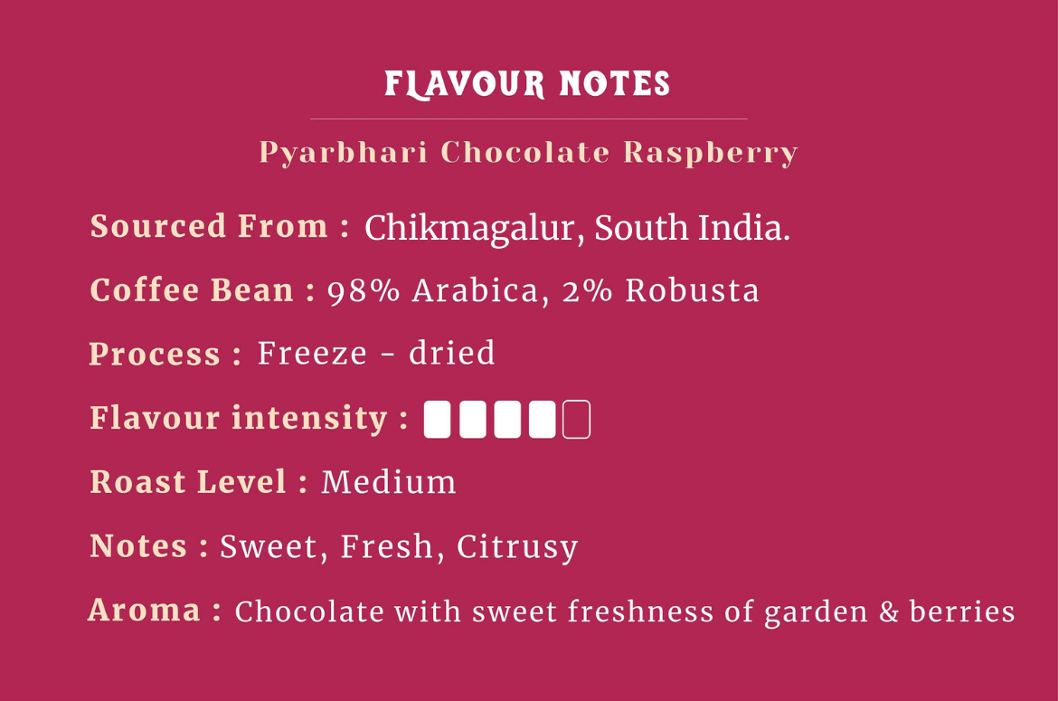 Chocolate Raspberry Flavoured Instant Coffee
