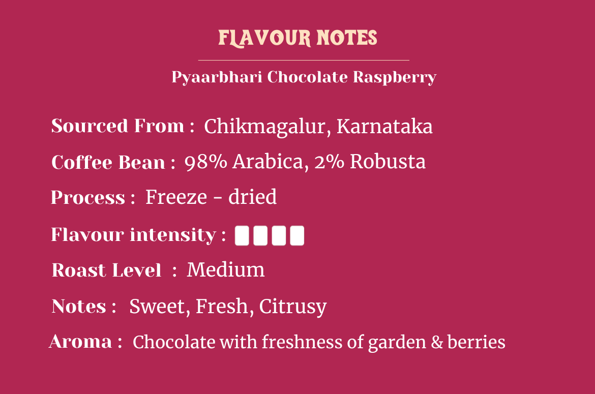 Pyaarbhari Chocolate Raspberry 50gms jar 